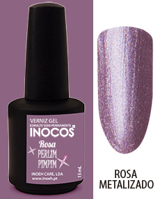 VERNIZ GEL INOCOS ROSA PERLIMPIMPIM 15 ml