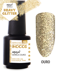 VERNIZ GEL INOCOS MARIA ESTRELA OURO 15 ml