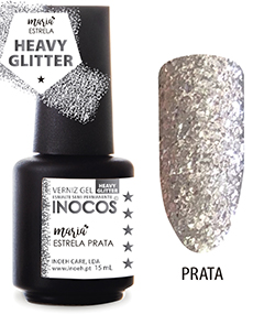 VERNIZ GEL INOCOS MARIA ESTRELA PRATA 15ml