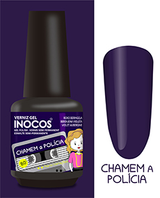 VERNIZ GEL INOCOS CHAMEM A POLÍCIA 15ml
