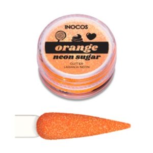 PÓ GLITTER ORANGE NEON SUGAR INOCOS 3gr
