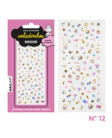 COLADINHOS NAIL STICKERS INOCOS NR 12