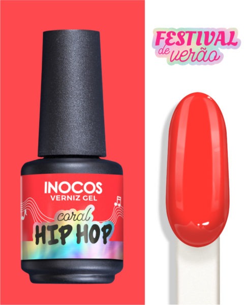 VERNIZ GEL INOCOS CORAL HIP HOP