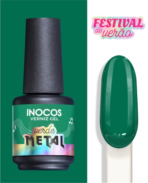 VERNIZ GEL INOCOS VERDE METAL