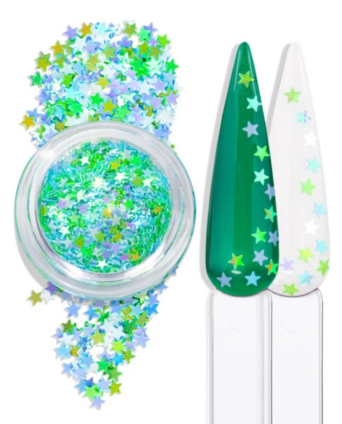 GLITTER FANTASIA MIX VERDE E AZUL