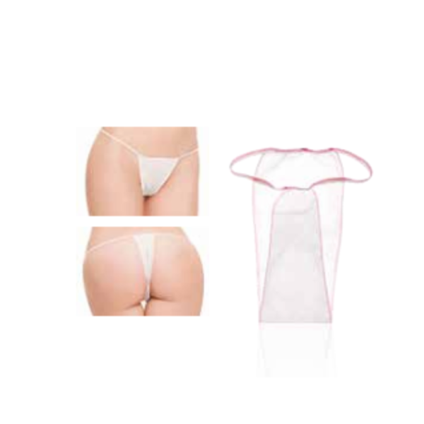 TANGA DE SENHORA DESCARTAVEIS ROSA 100unid